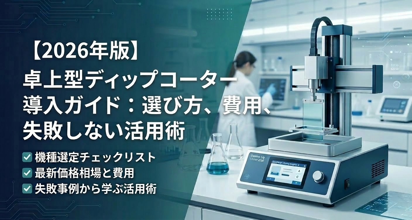 【2026年版】卓上型ディップコーター導入ガイド：選び方、費用、失敗しない活用術